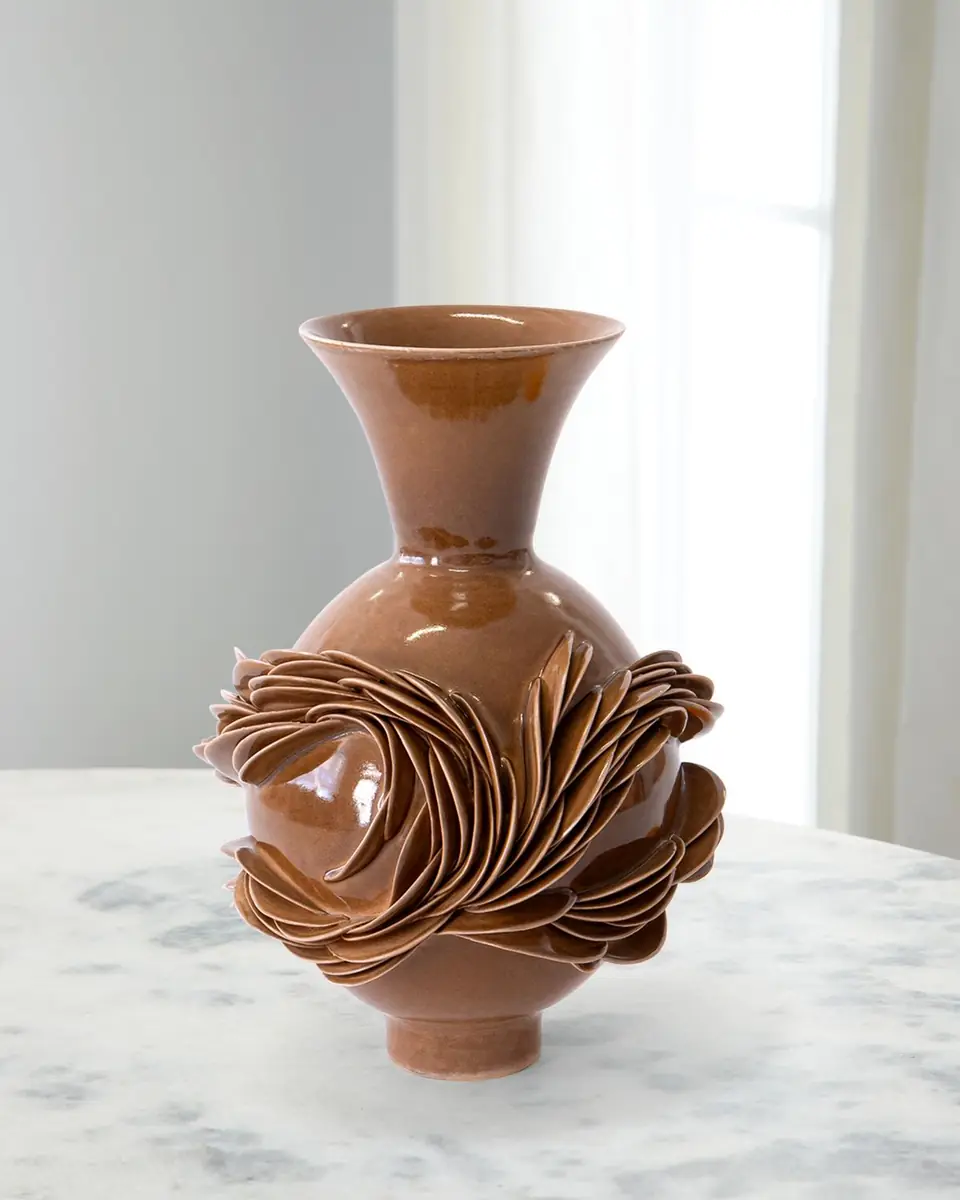 LORENE CAVAGNA CERAMIQUE Topiaire Stoneware Vase, 13" | Thumbnail 4