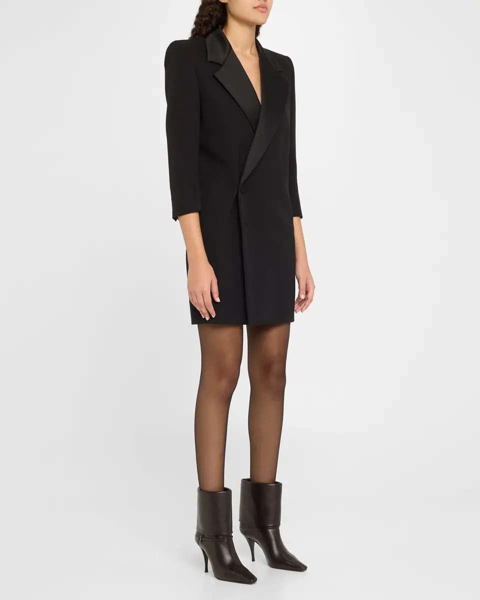 Saint Laurent Niki Leather YSL Buckle Ankle Booties | Thumbnail 2 Saint Laurent Niki Leather YSL Buckle Ankle Booties | Thumbnail 2