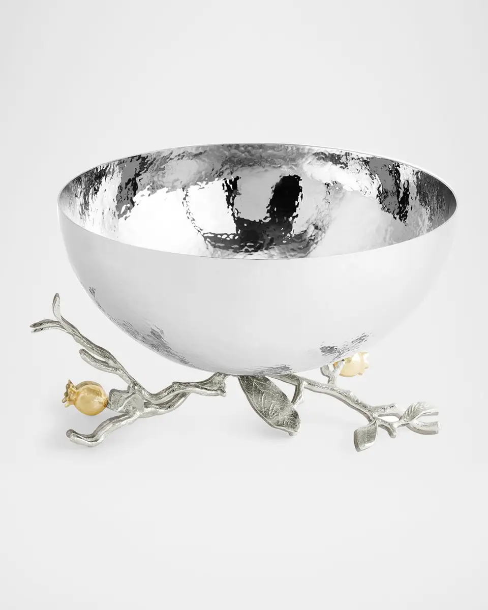 Michael Aram Pomegranate Silver & Gold Serving Bowl with 24K Goldplate | Thumbnail 2 Michael Aram Pomegranate Silver & Gold Serving Bowl with 24K Goldplate | Thumbnail 2