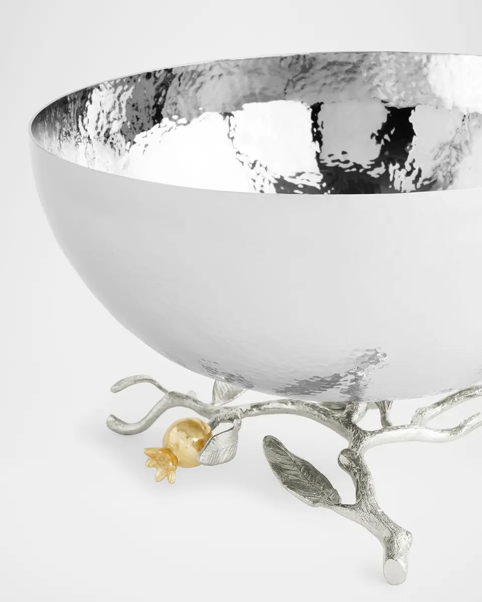 Michael Aram Pomegranate Silver & Gold Serving Bowl with 24K Goldplate | Thumbnail 3 Michael Aram Pomegranate Silver & Gold Serving Bowl with 24K Goldplate | Thumbnail 3