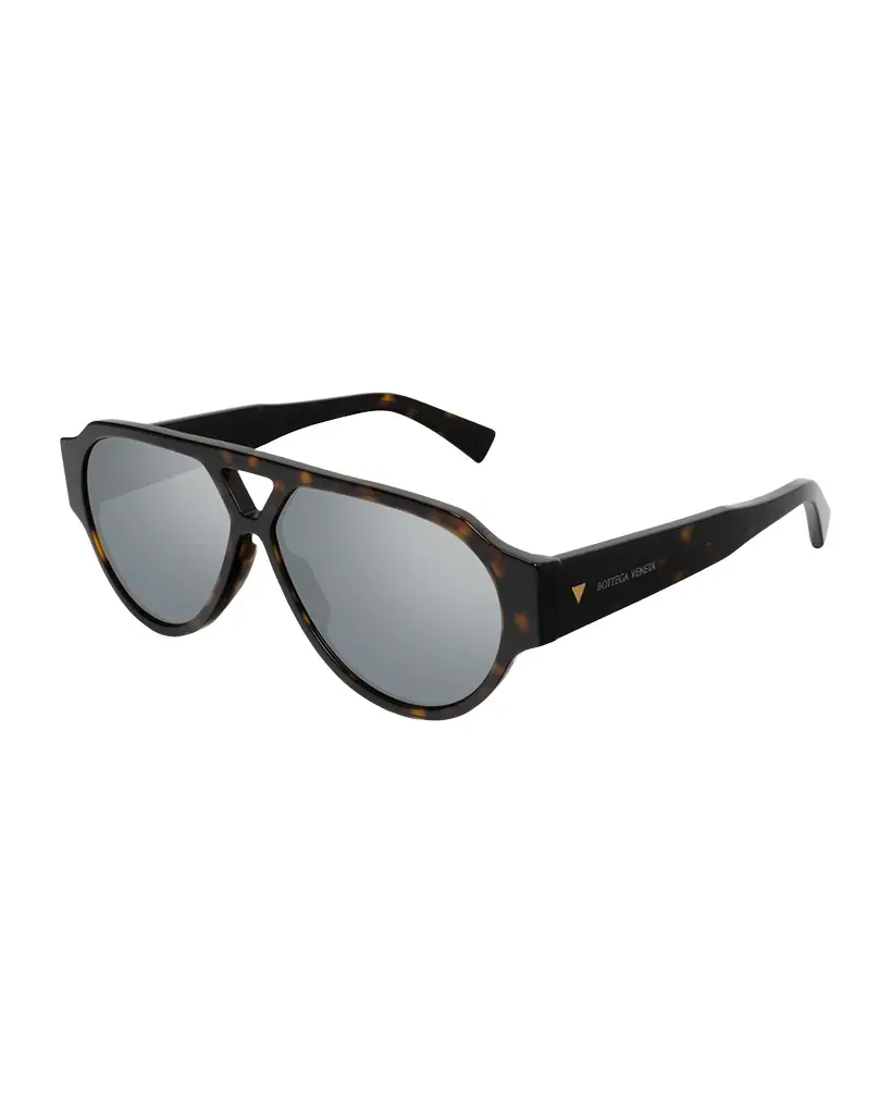Bottega Veneta Men's Bv1318sm Acetate Aviator Sunglasses | Image 1 Bottega Veneta Men's Bv1318sm Acetate Aviator Sunglasses | Image 1