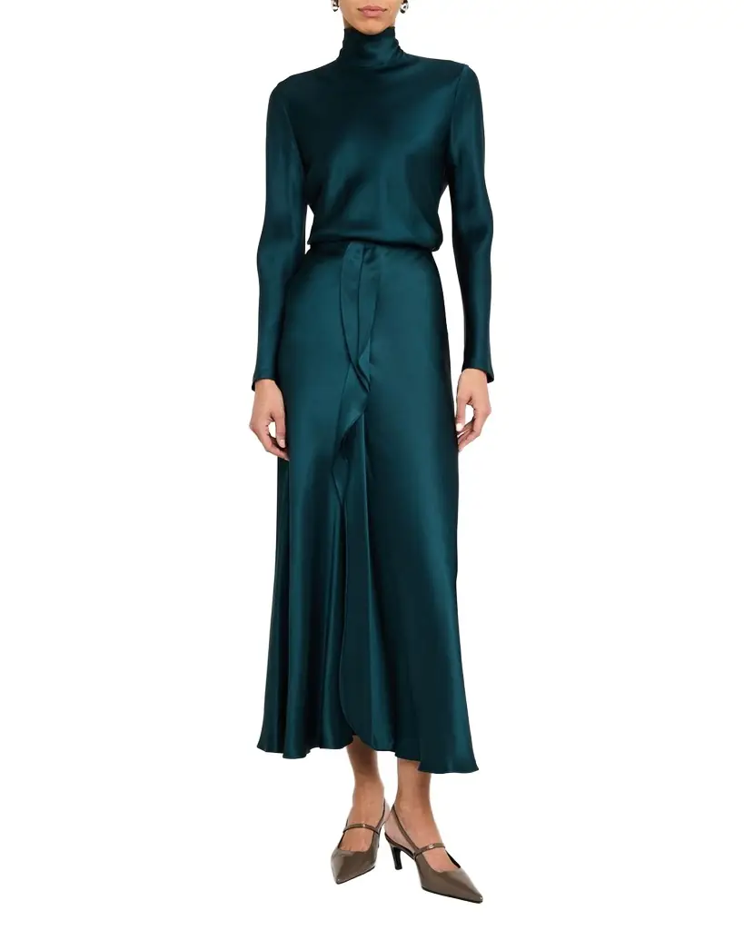 Giorgio Armani Silk Turtleneck Long-Sleeve Blouse | Image 1 Giorgio Armani Silk Turtleneck Long-Sleeve Blouse | Image 1