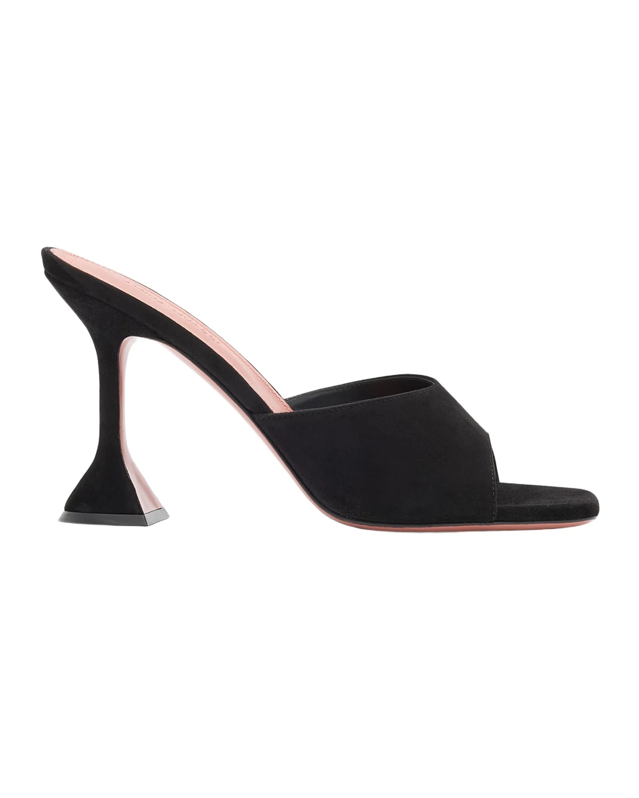 Lupita Suede Pedestal Mule Sandals