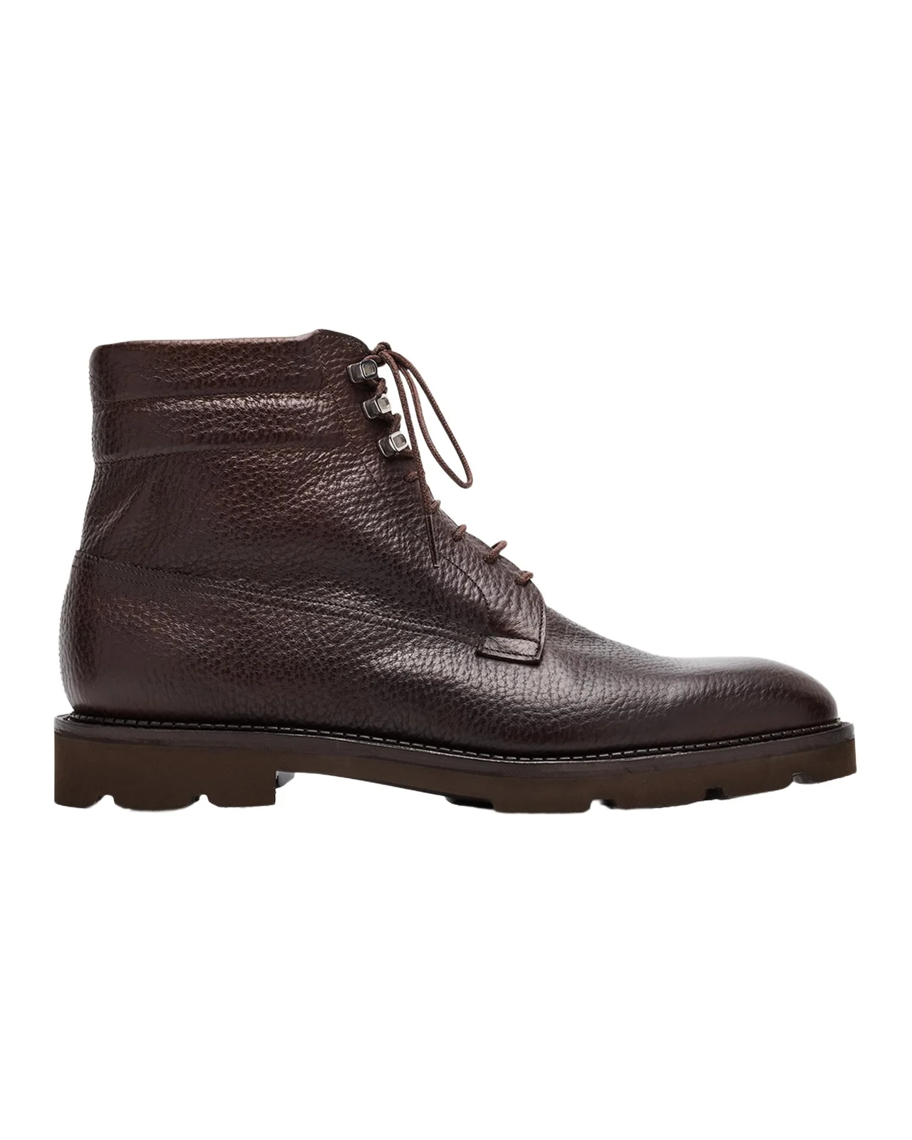 John Lobb Men's Alder Grained Leather Hiking Boots