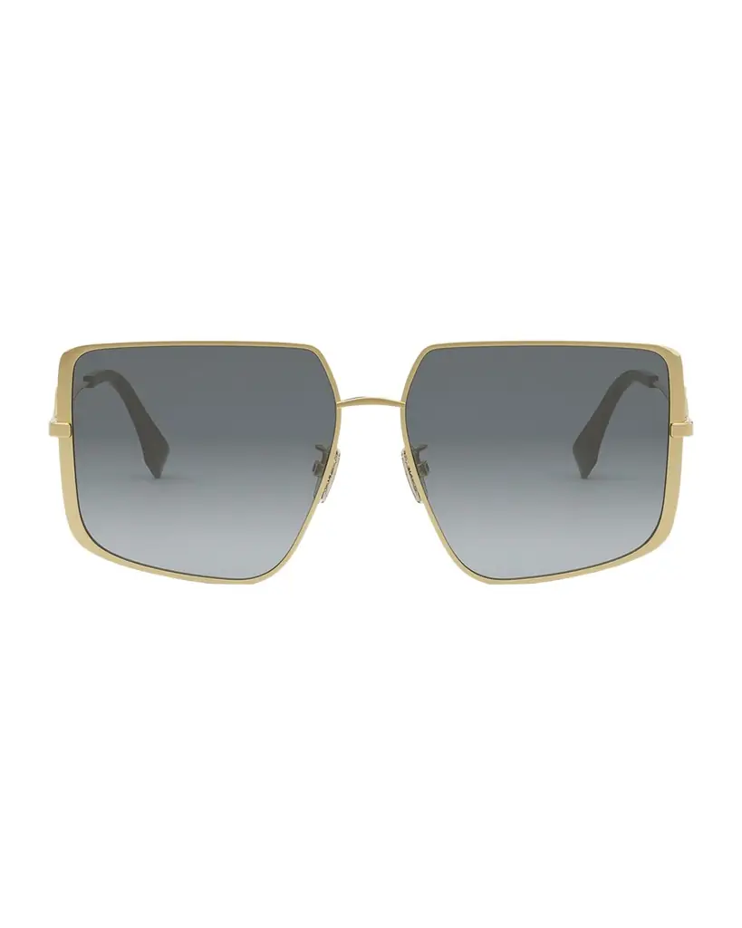 Fendi FF Square Metal & Acetate Sunglasses | Image 1 Fendi FF Square Metal & Acetate Sunglasses | Image 1