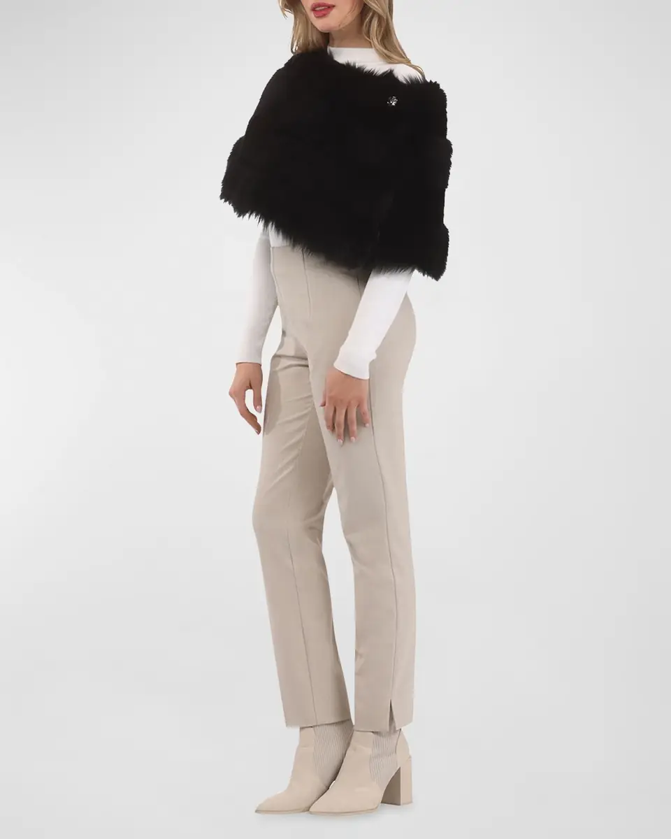 Gorski Reversible Merinillo Shearling Lamb Cape | Thumbnail 2 Gorski Reversible Merinillo Shearling Lamb Cape | Thumbnail 2