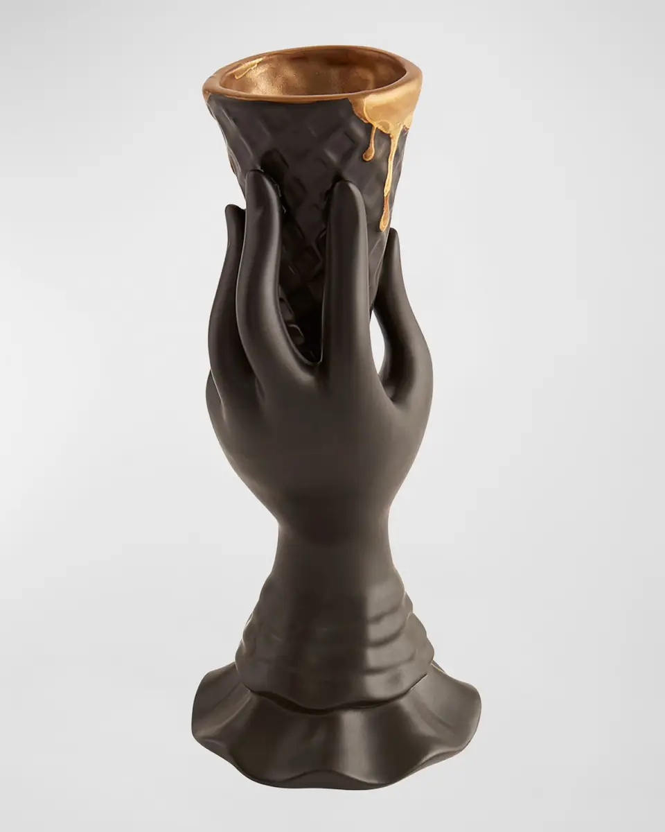 Jonathan Adler Gilded I-Scream Bud Vase | Thumbnail 3