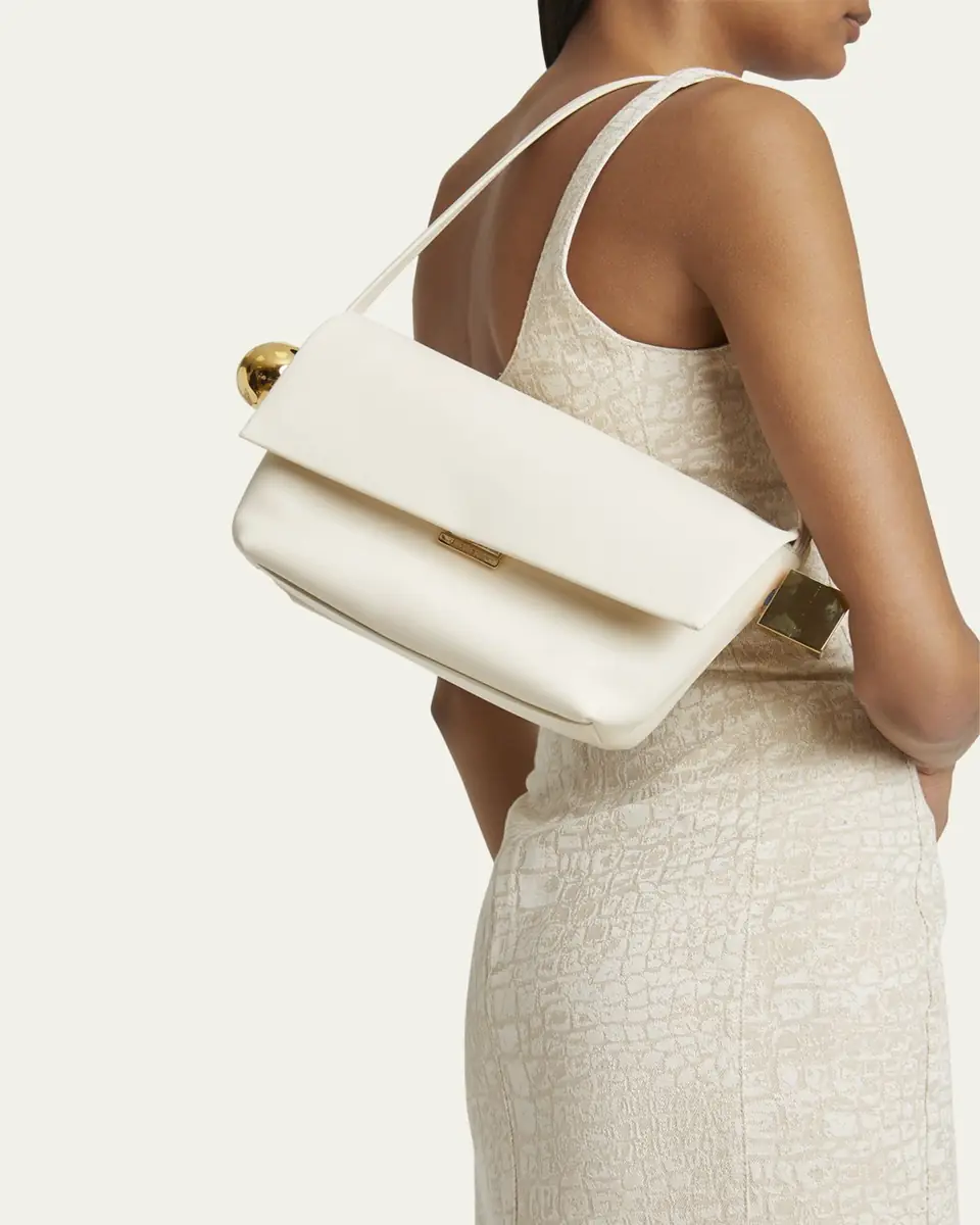 Jacquemus Le Rond Carre Leather Shoulder Bag | Thumbnail 14
