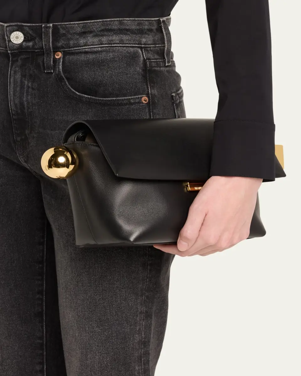 Jacquemus Le Rond Carre Leather Shoulder Bag | Thumbnail 9