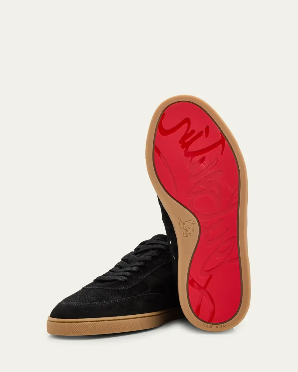 Christian Louboutin Men's Tutti Rui Suede Low-Top Sneakers | Thumbnail 13