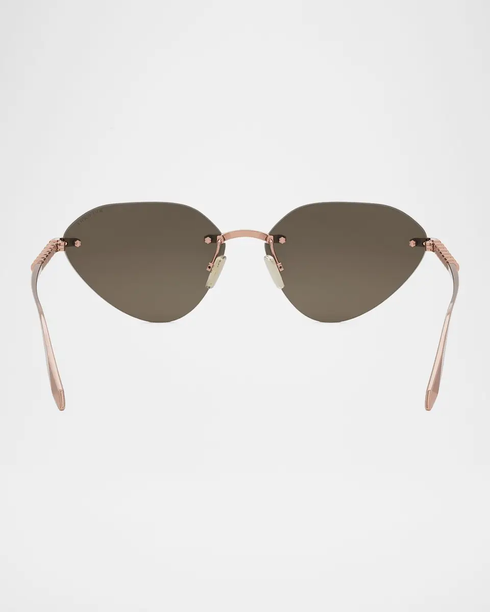 BVLGARI Serpenti Rimless Cat-Eye Sunglasses | Thumbnail 4