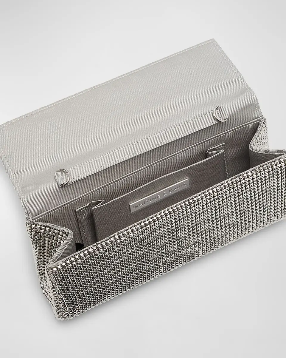 Whiting & Davis Pyramid Envelope Mesh Clutch Bag | Thumbnail 3