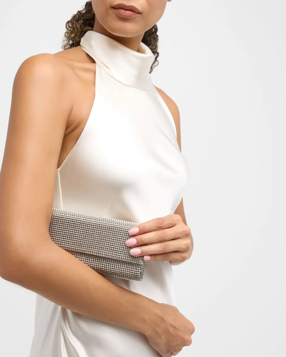 Whiting & Davis Pyramid Envelope Mesh Clutch Bag | Thumbnail 4