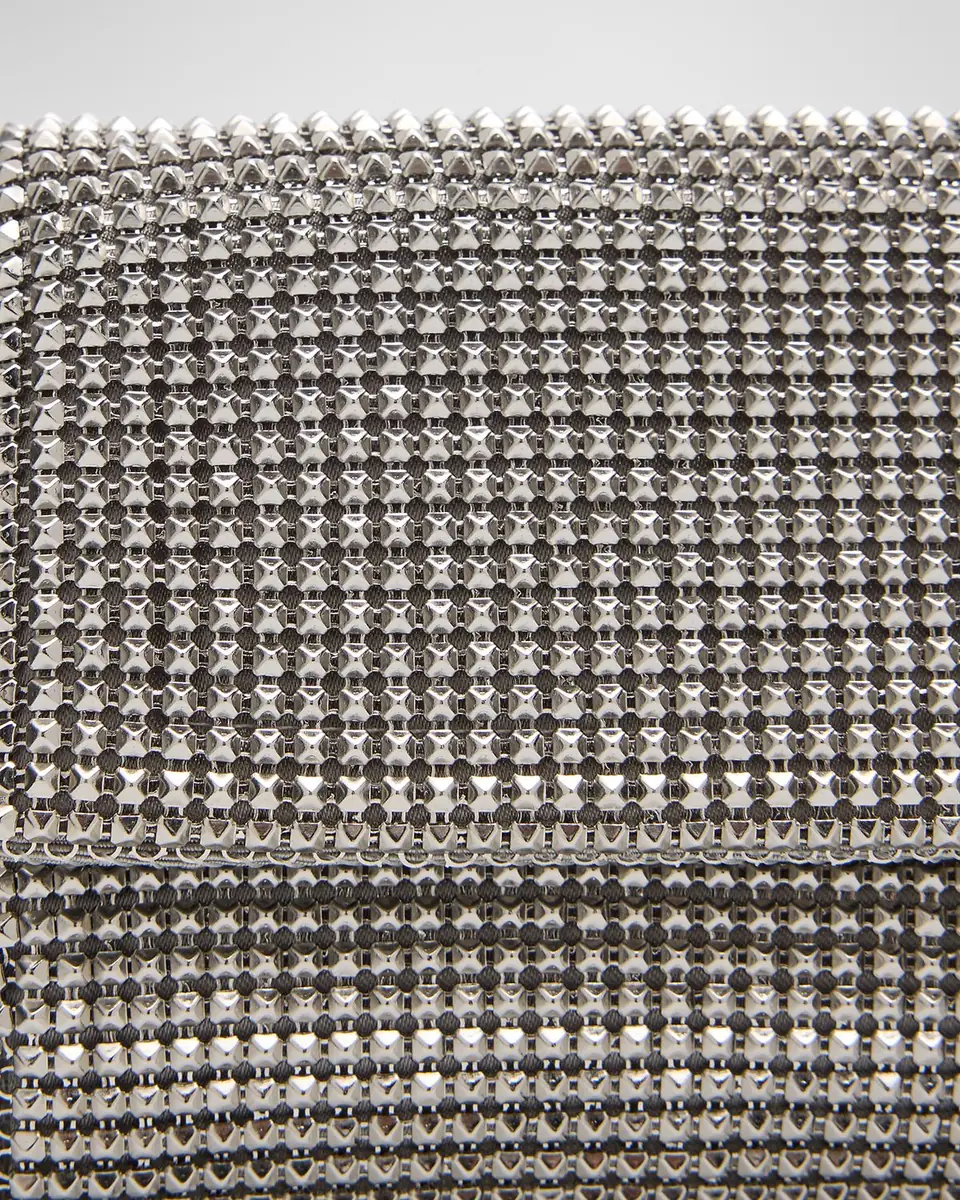 Whiting & Davis Pyramid Envelope Mesh Clutch Bag | Thumbnail 5
