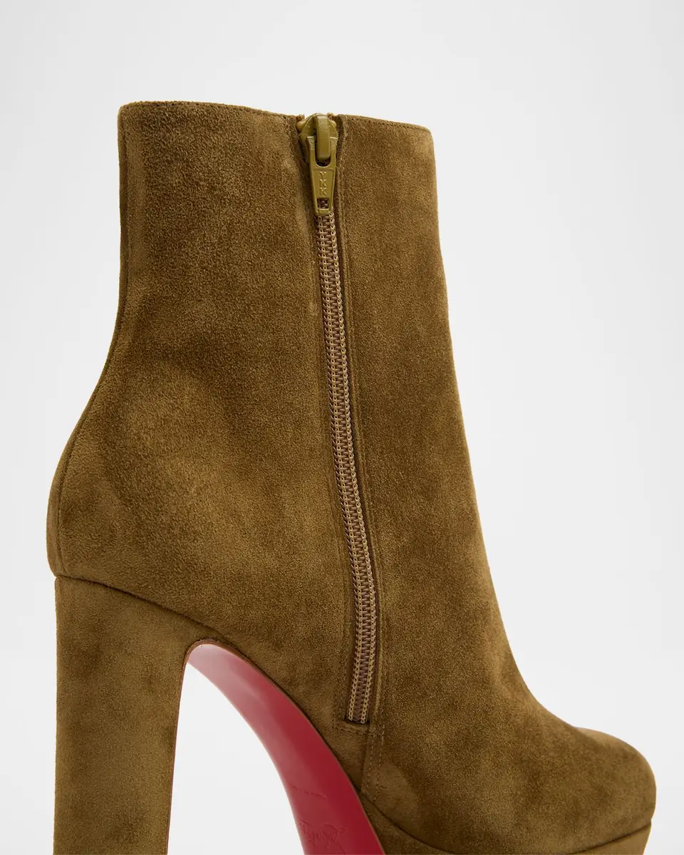 Christian Louboutin 55mm Loo Suede Ankle Booties | Thumbnail 2 Christian Louboutin 55mm Loo Suede Ankle Booties | Thumbnail 2