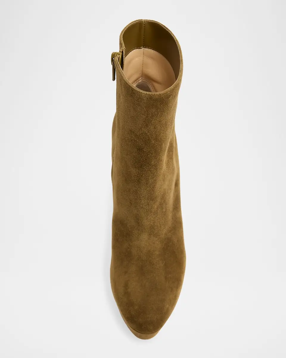 Christian Louboutin 55mm Loo Suede Ankle Booties | Thumbnail 3 Christian Louboutin 55mm Loo Suede Ankle Booties | Thumbnail 3