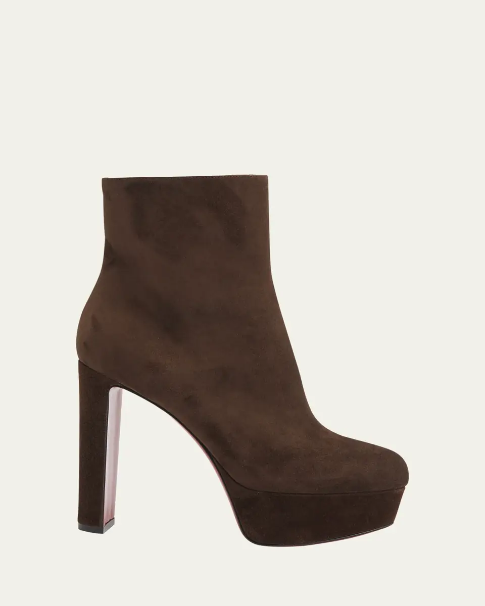 Christian Louboutin 55mm Loo Suede Ankle Booties | Thumbnail 4 Christian Louboutin 55mm Loo Suede Ankle Booties | Thumbnail 4