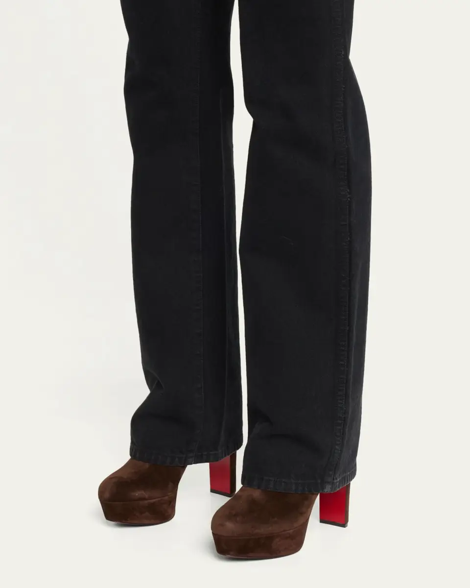 Christian Louboutin 55mm Loo Suede Ankle Booties | Thumbnail 5 Christian Louboutin 55mm Loo Suede Ankle Booties | Thumbnail 5