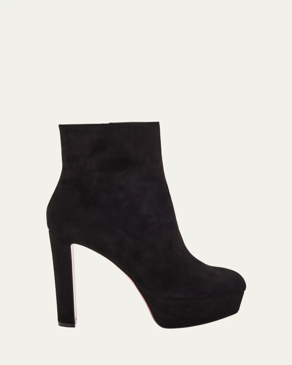 Christian Louboutin 55mm Loo Suede Ankle Booties | Thumbnail 9 Christian Louboutin 55mm Loo Suede Ankle Booties | Thumbnail 9