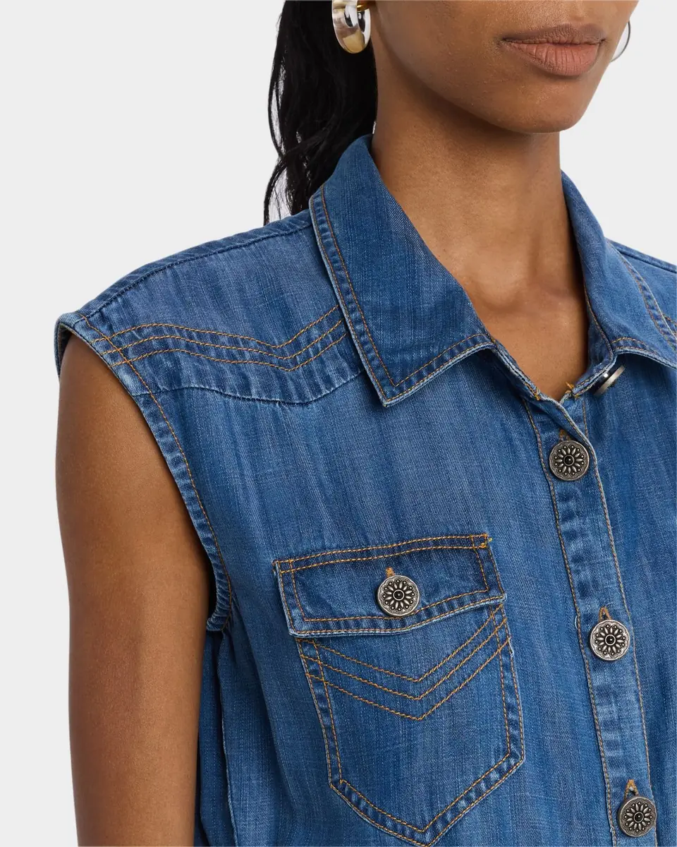 Ramy Brook Paxton Chambray Mini Dress | Thumbnail 4 Ramy Brook Paxton Chambray Mini Dress | Thumbnail 4