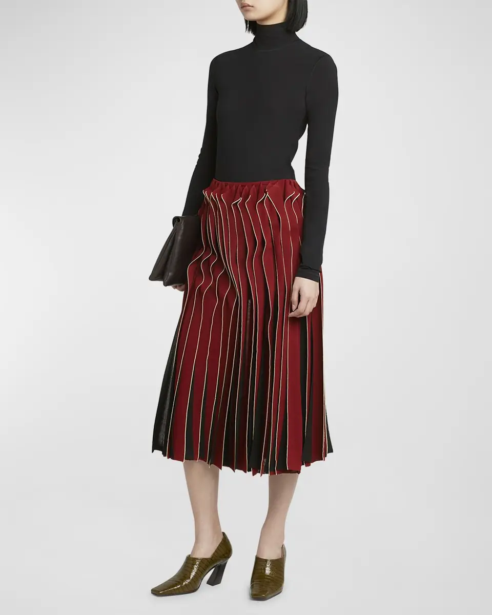 Bottega Veneta Dimensional Midi Skirt | Thumbnail 3 Bottega Veneta Dimensional Midi Skirt | Thumbnail 3