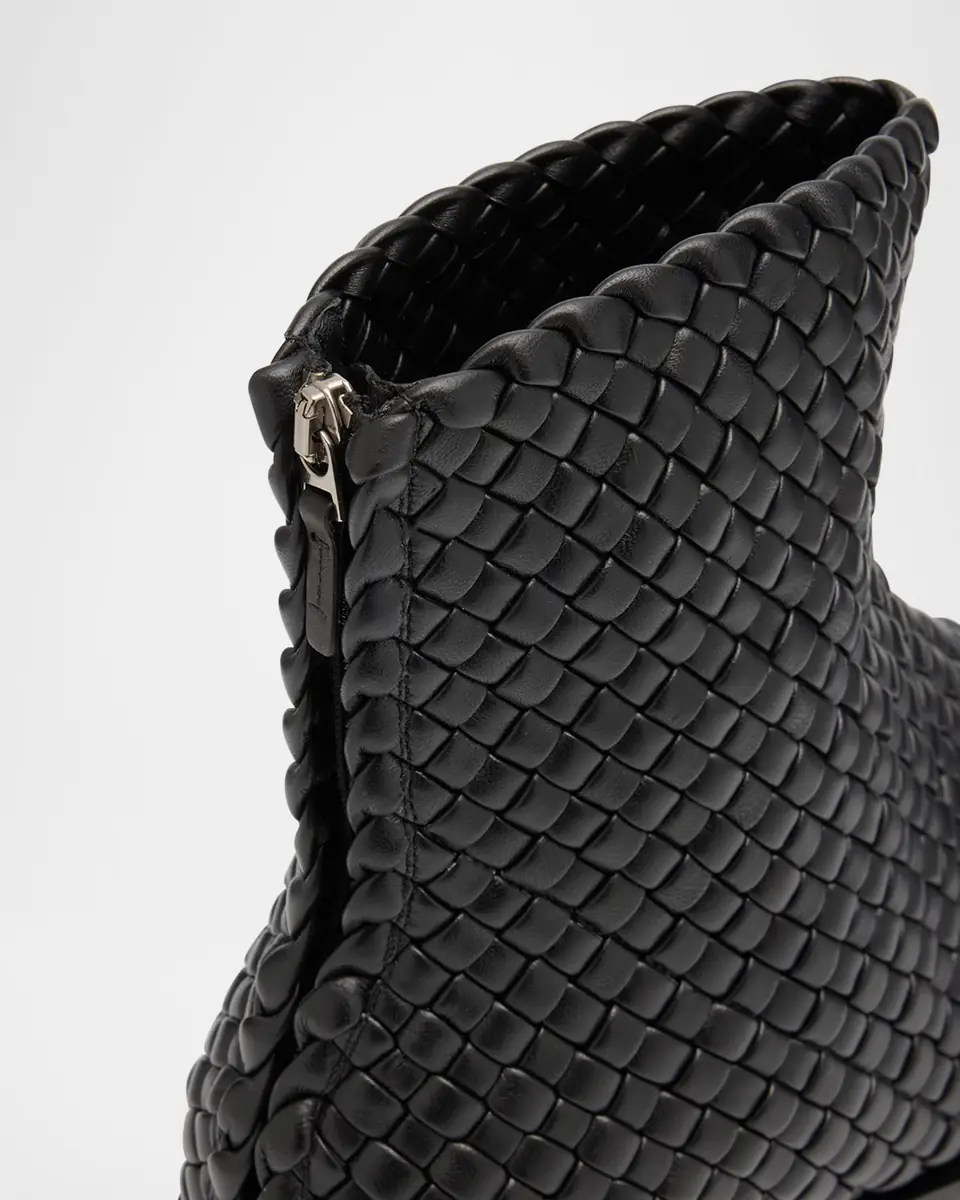 Bottega Veneta Men's Torino Intreccio Leather Zip Ankle Boots | Thumbnail 5 Bottega Veneta Men's Torino Intreccio Leather Zip Ankle Boots | Thumbnail 5
