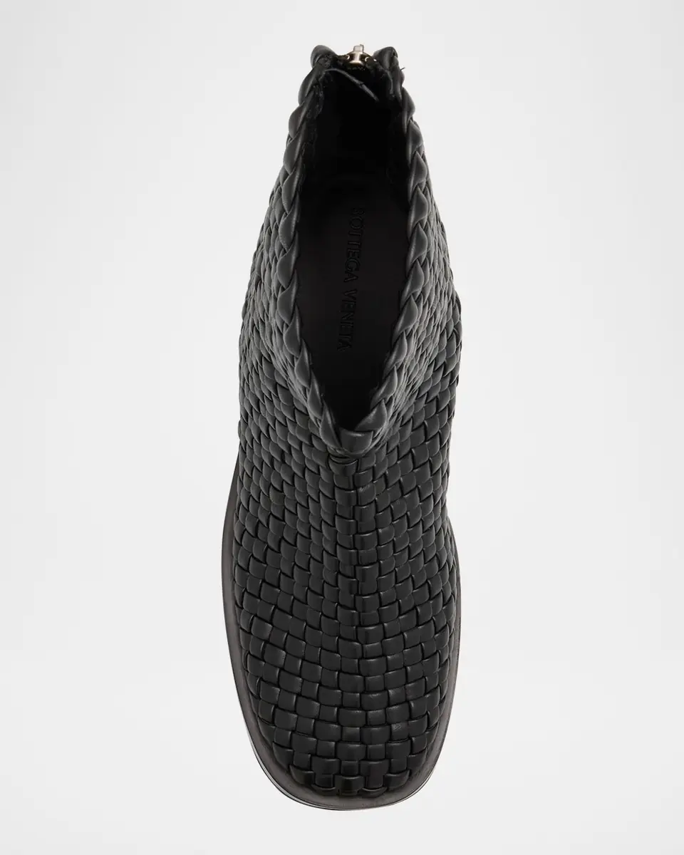Bottega Veneta Men's Torino Intreccio Leather Zip Ankle Boots | Thumbnail 6 Bottega Veneta Men's Torino Intreccio Leather Zip Ankle Boots | Thumbnail 6