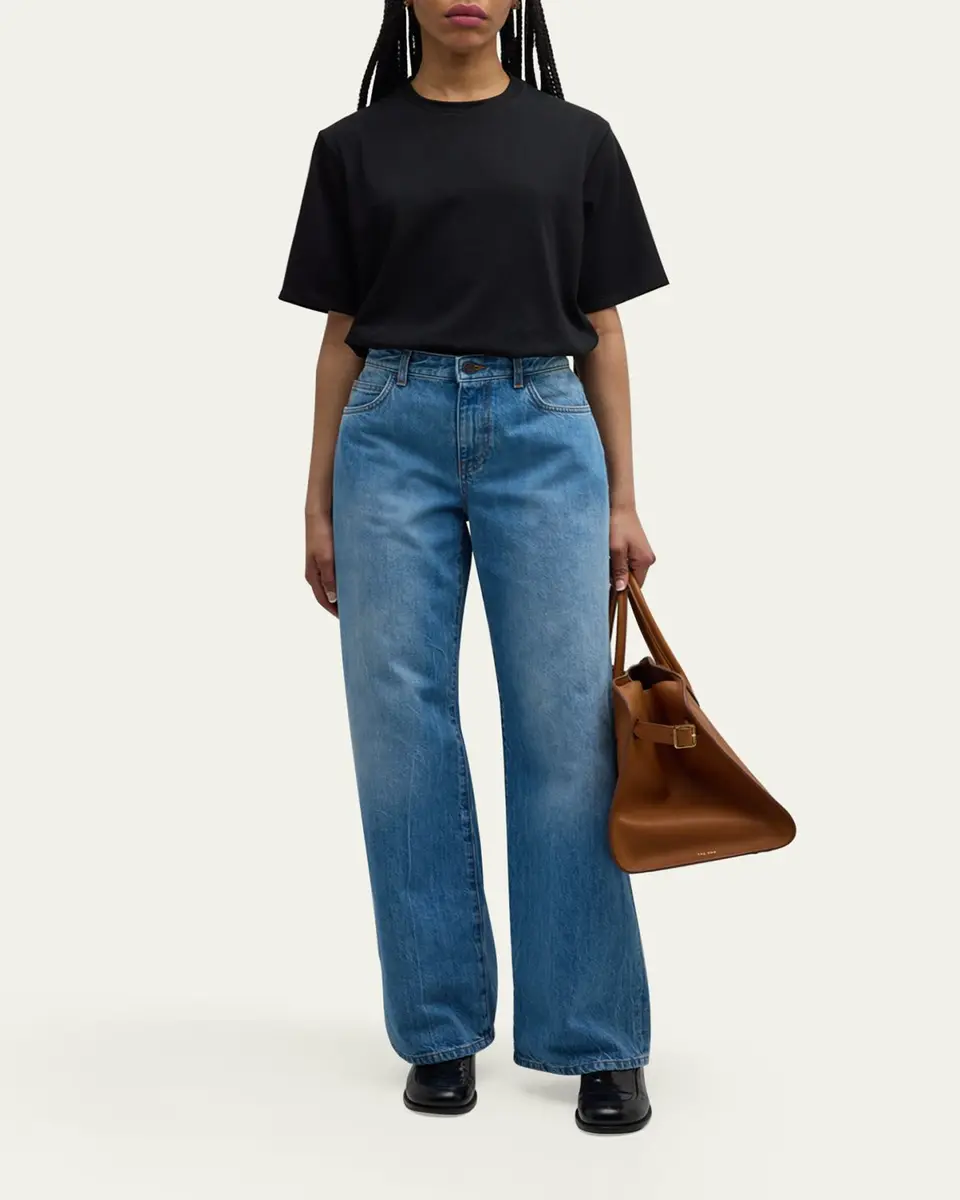 THE ROW Eglitta Mid-Rise Straight-Leg Jeans | Thumbnail 4