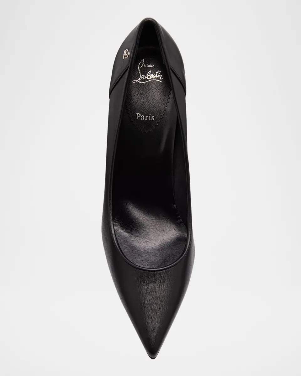Christian Louboutin 100mm Sporty Kate Leather Pumps | Thumbnail 4