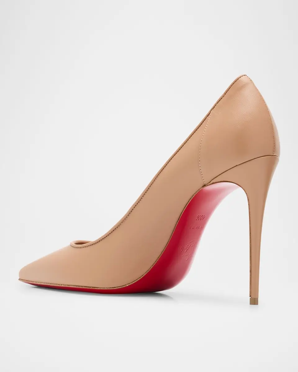 Christian Louboutin 100mm Sporty Kate Leather Pumps | Thumbnail 8