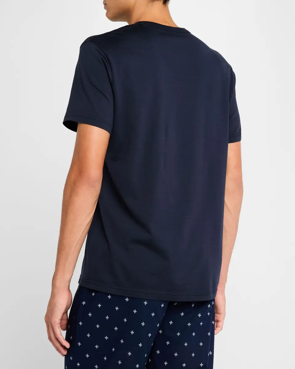 Derek Rose Men's Barny Pima Cotton Jersey Crewneck T-Shirt | Thumbnail 3