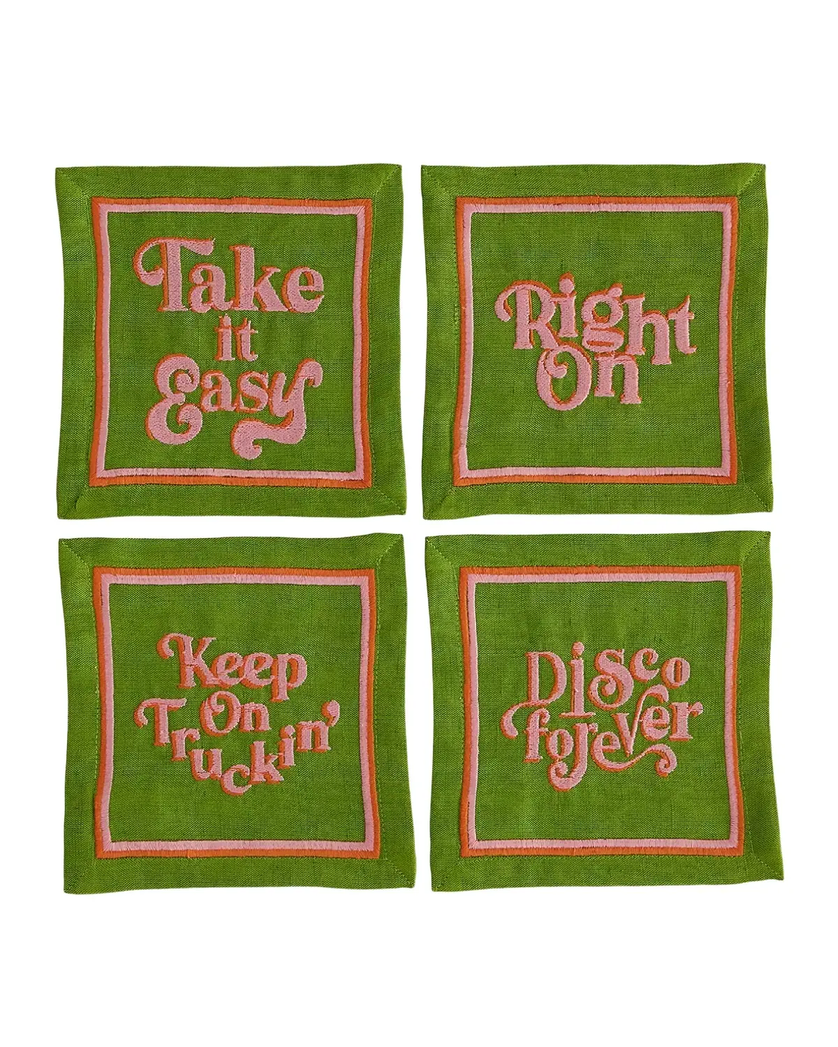 Jonathan Adler Deep Thoughts Cocktail Napkins, Set of 4