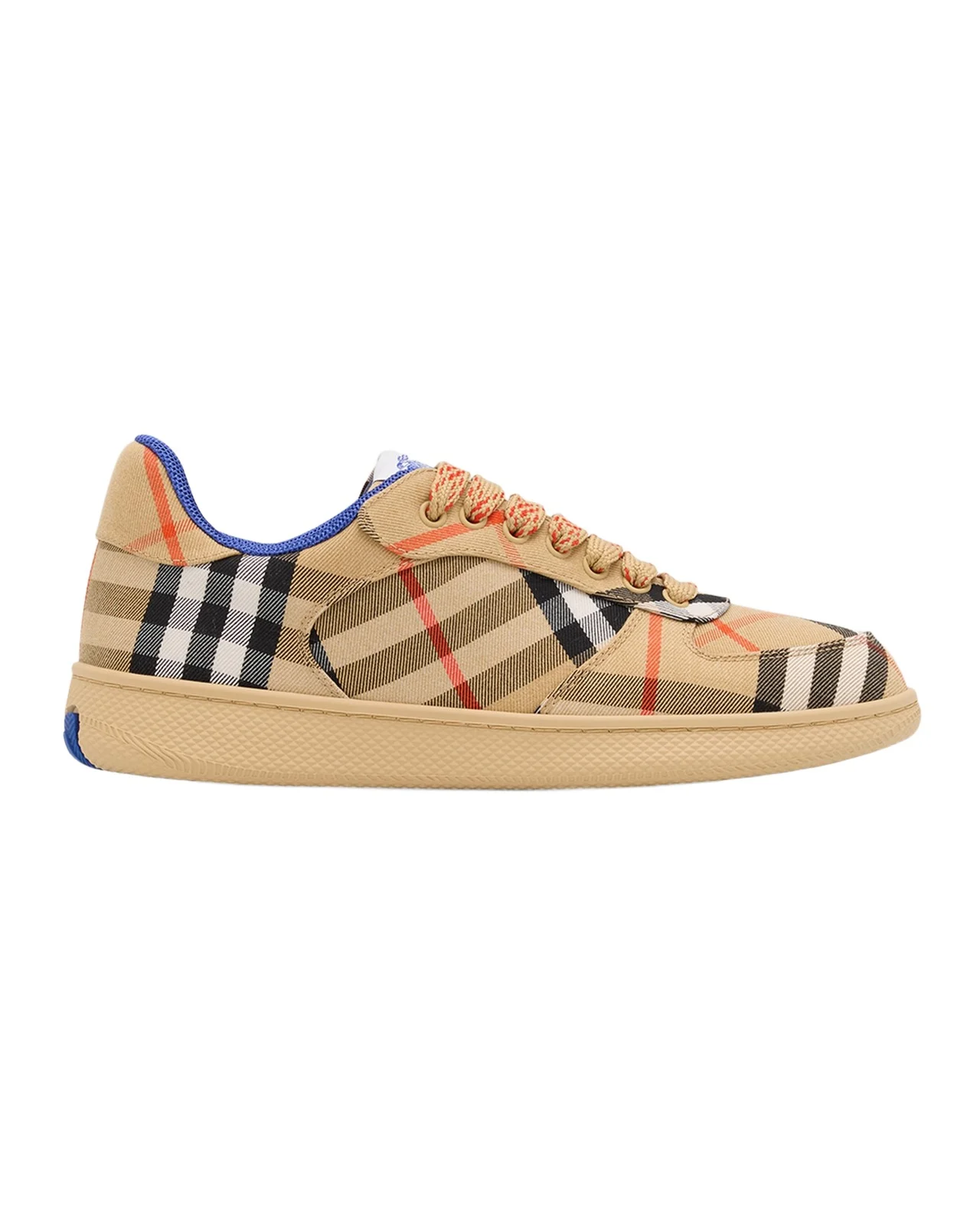 Burberry Terrace Check Cotton Low-Top Sneakers