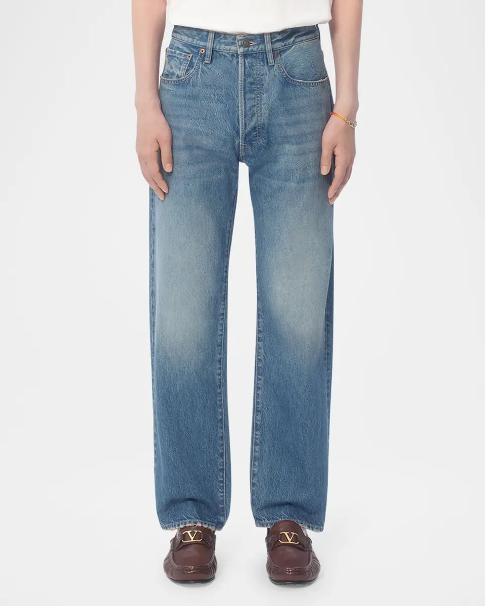 Valentino Garavani Men's Straight-Leg Jeans | Thumbnail 4 Valentino Garavani Men's Straight-Leg Jeans | Thumbnail 4
