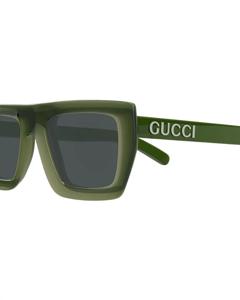 Gucci Men's GG1723SM Plastic Rectangle Sunglasses | Image 1 Gucci Men's GG1723SM Plastic Rectangle Sunglasses | Image 1