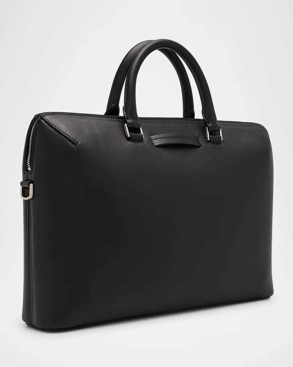 ZEGNA Men's Leather Business Briefcase | Thumbnail 3 ZEGNA Men's Leather Business Briefcase | Thumbnail 3