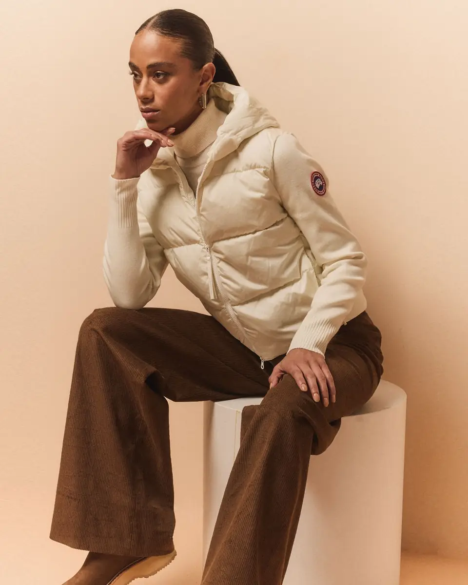 Canada Goose Hybridge Wide Quilt Knit Hoodie Jacket | Thumbnail 4