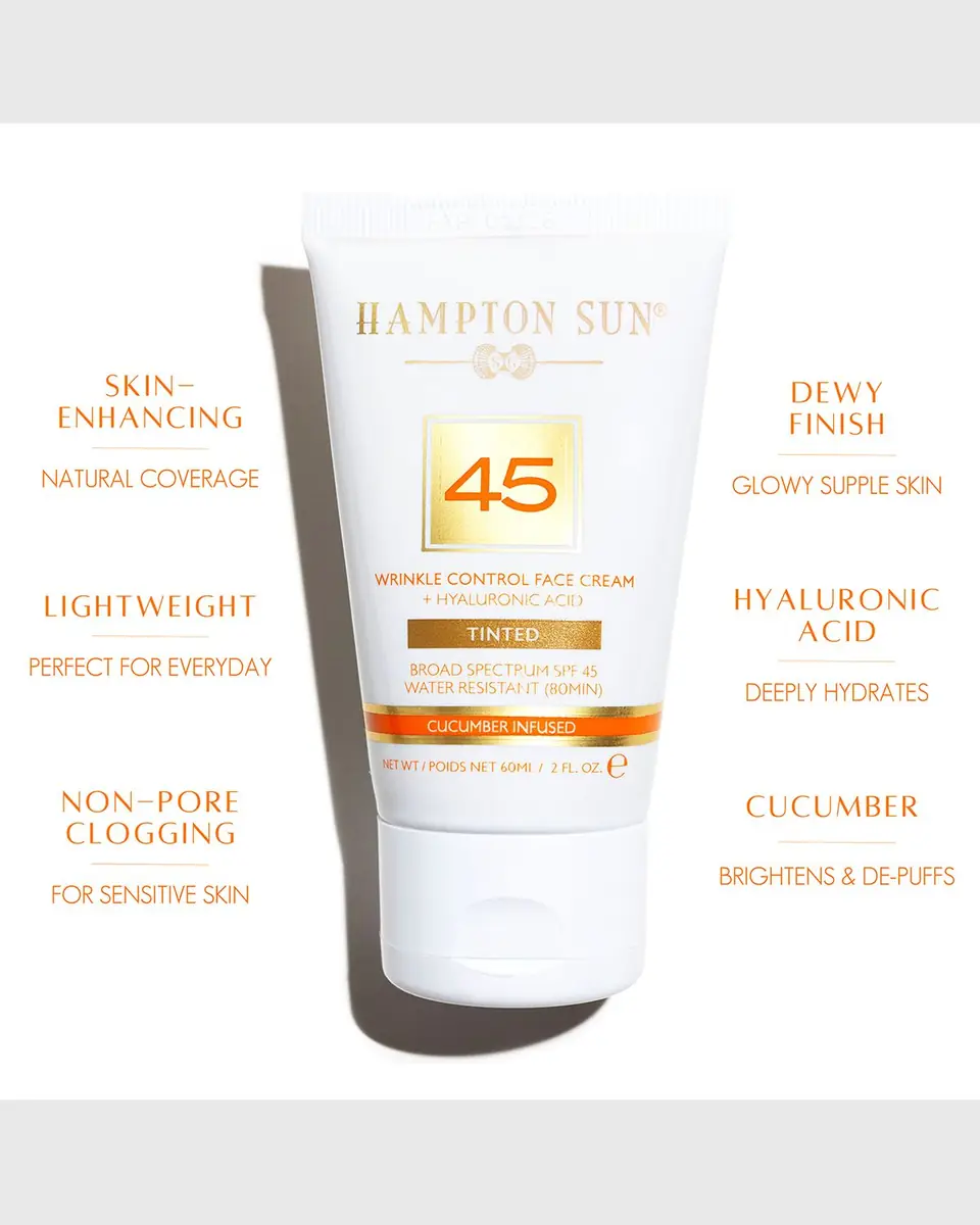 Hampton Sun Wrinkle Control Tinted Face Cream, SPF 45 | Thumbnail 4 Hampton Sun Wrinkle Control Tinted Face Cream, SPF 45 | Thumbnail 4