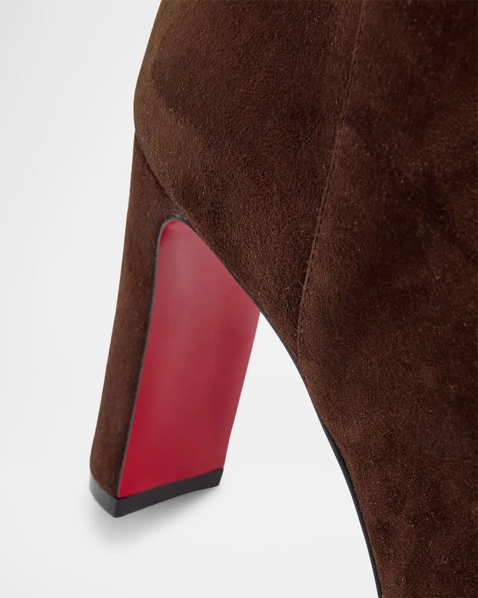 Christian Louboutin 85mm Loo Suede Knee Boots | Thumbnail 2