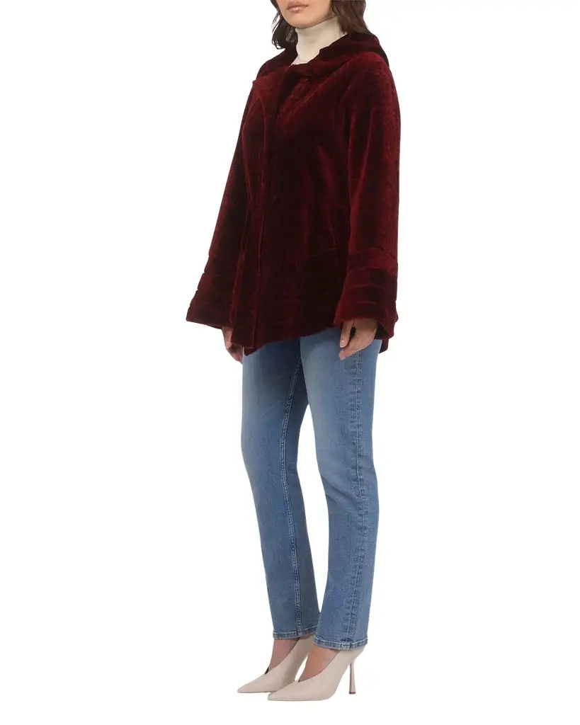 Gorski Reversible Textured Lamb Shearling Jacket | Image 1 Gorski Reversible Textured Lamb Shearling Jacket | Image 1