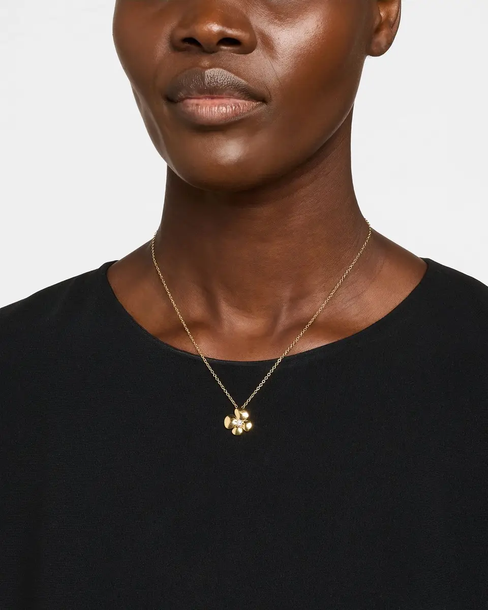 Miseno 18K Yellow Gold Flower Pendant Necklace with Diamonds | Image 1 Miseno 18K Yellow Gold Flower Pendant Necklace with Diamonds | Image 1
