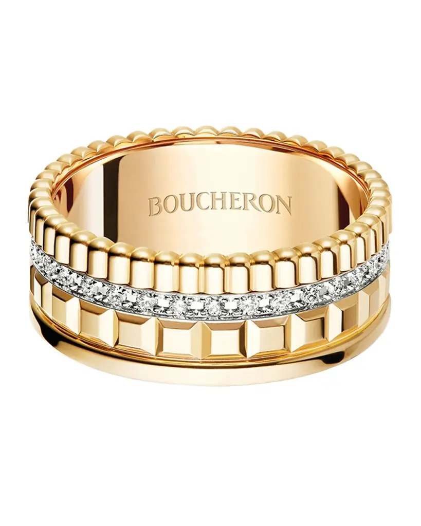 Boucheron Quatre Radiant 18K Gold Band Diamond Ring | Image 1 Boucheron Quatre Radiant 18K Gold Band Diamond Ring | Image 1