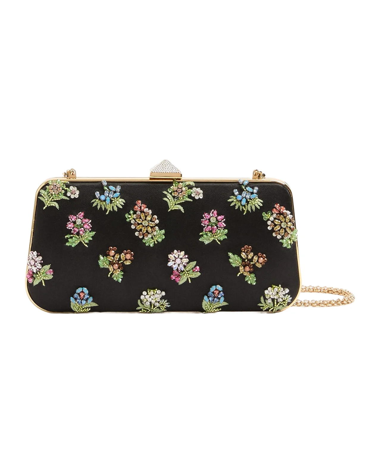 Carry Secrets Little Flower Satin Minaudiere Carry Secrets Little Flower Satin Minaudiere