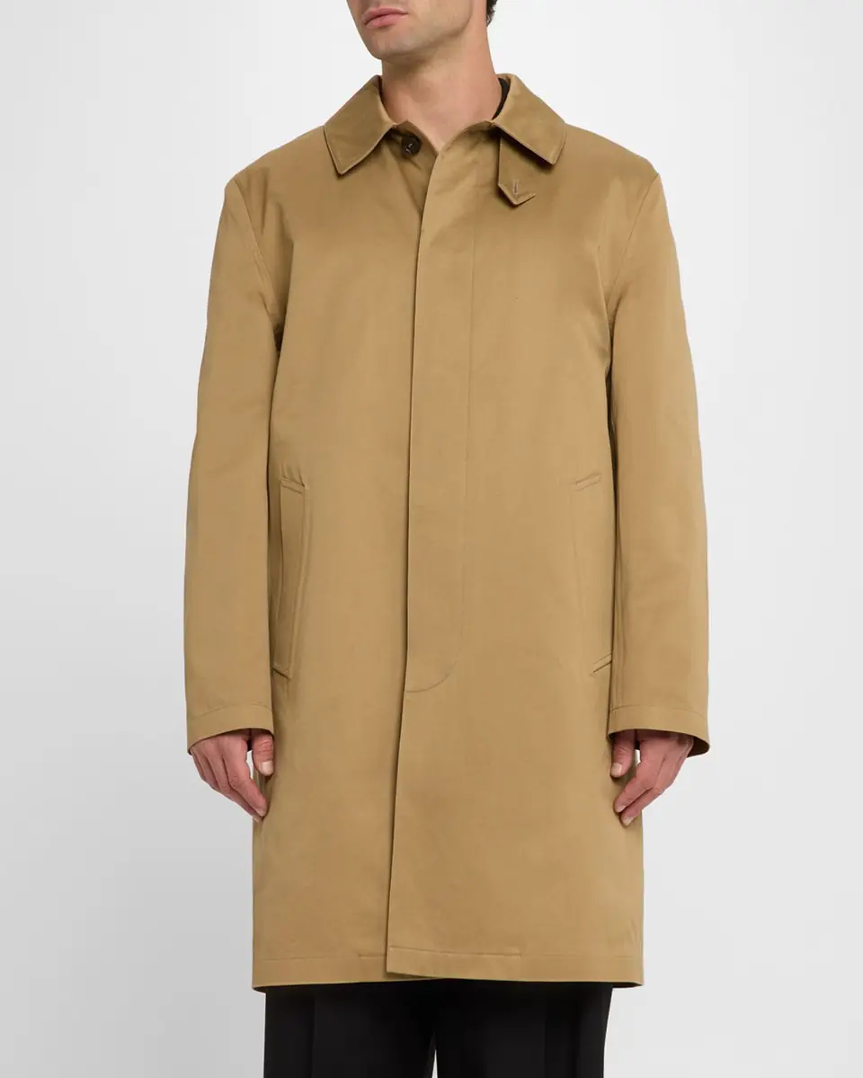 Saint Laurent Men's Mac Gabardine Coat | Thumbnail 4