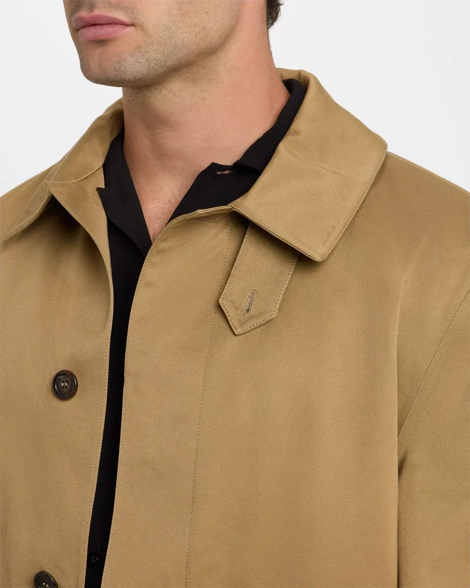 Saint Laurent Men's Mac Gabardine Coat | Thumbnail 5