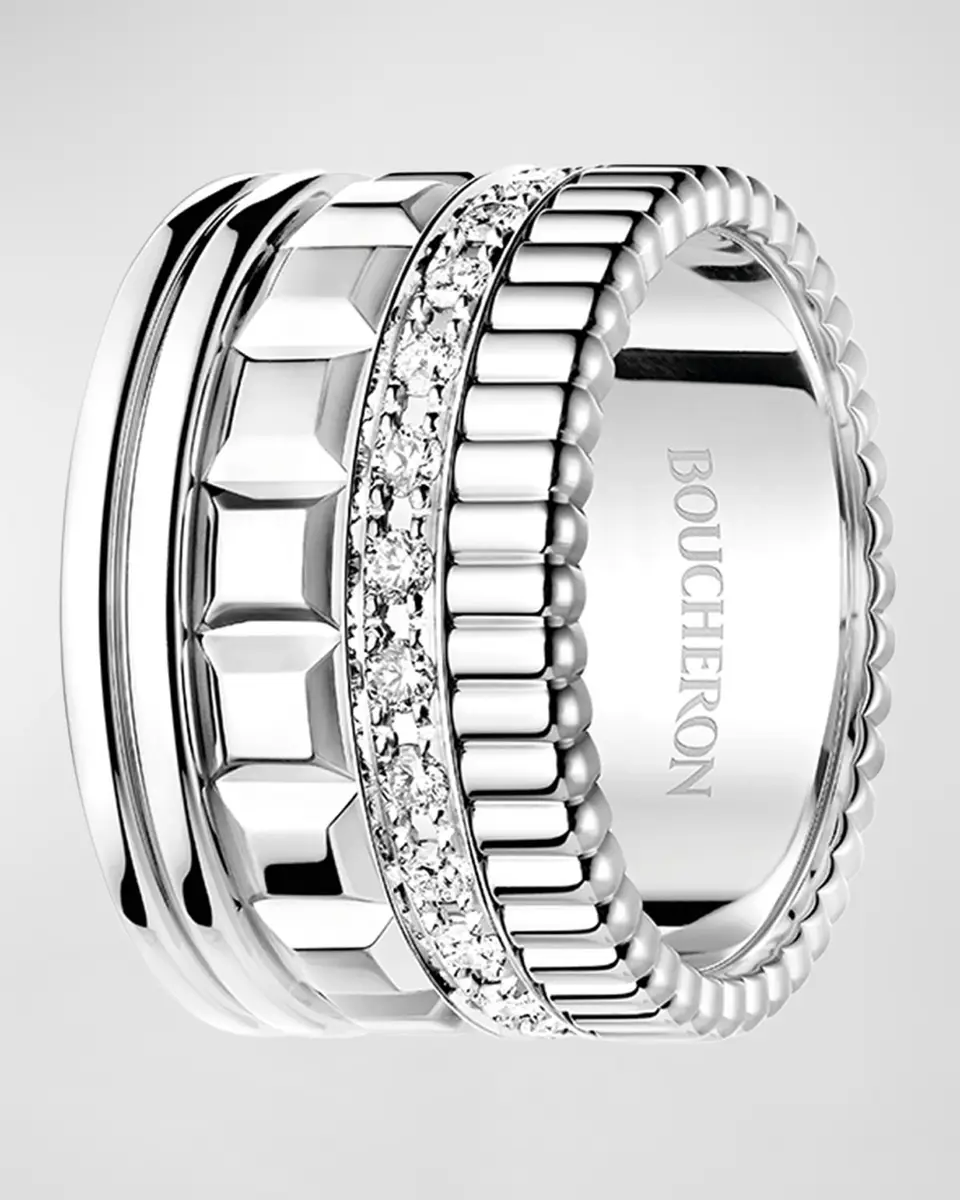 Boucheron Quatre 18K White Gold Radiant Edition Diamond Ring | Thumbnail 2 Boucheron Quatre 18K White Gold Radiant Edition Diamond Ring | Thumbnail 2