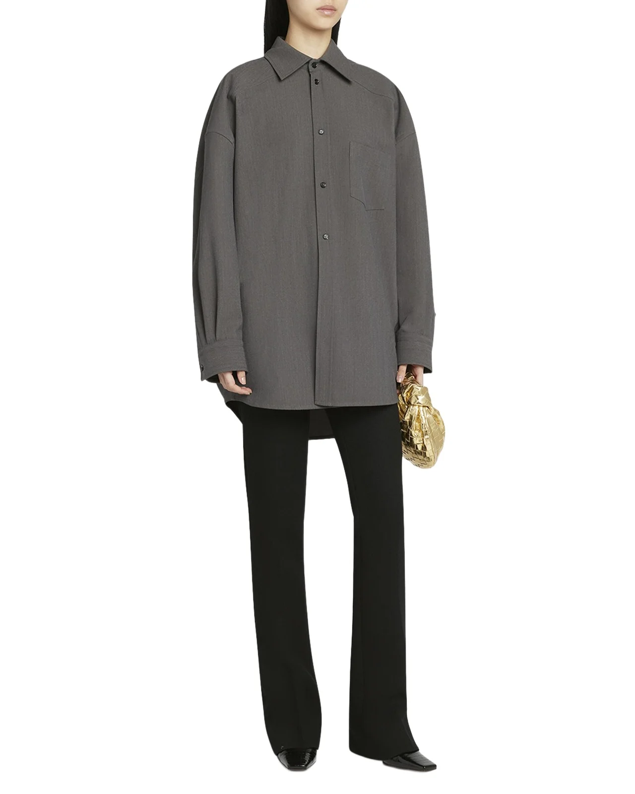 Wool-Blend Buttoned Shirt Wool-Blend Buttoned Shirt