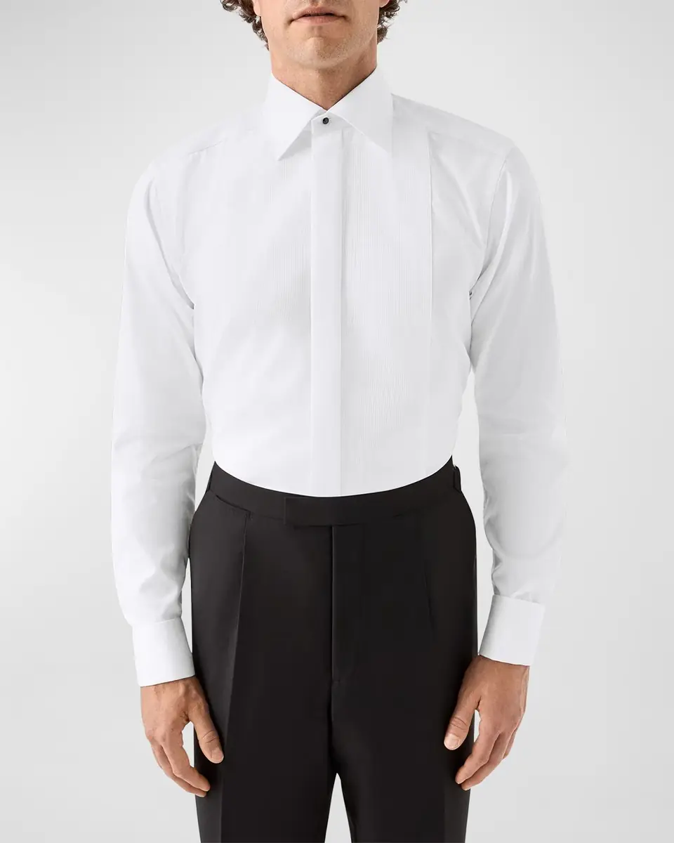 Eton Men's Stripe Bib-Front Contemporary Fit Dress Shirt | Thumbnail 4 Eton Men's Stripe Bib-Front Contemporary Fit Dress Shirt | Thumbnail 4