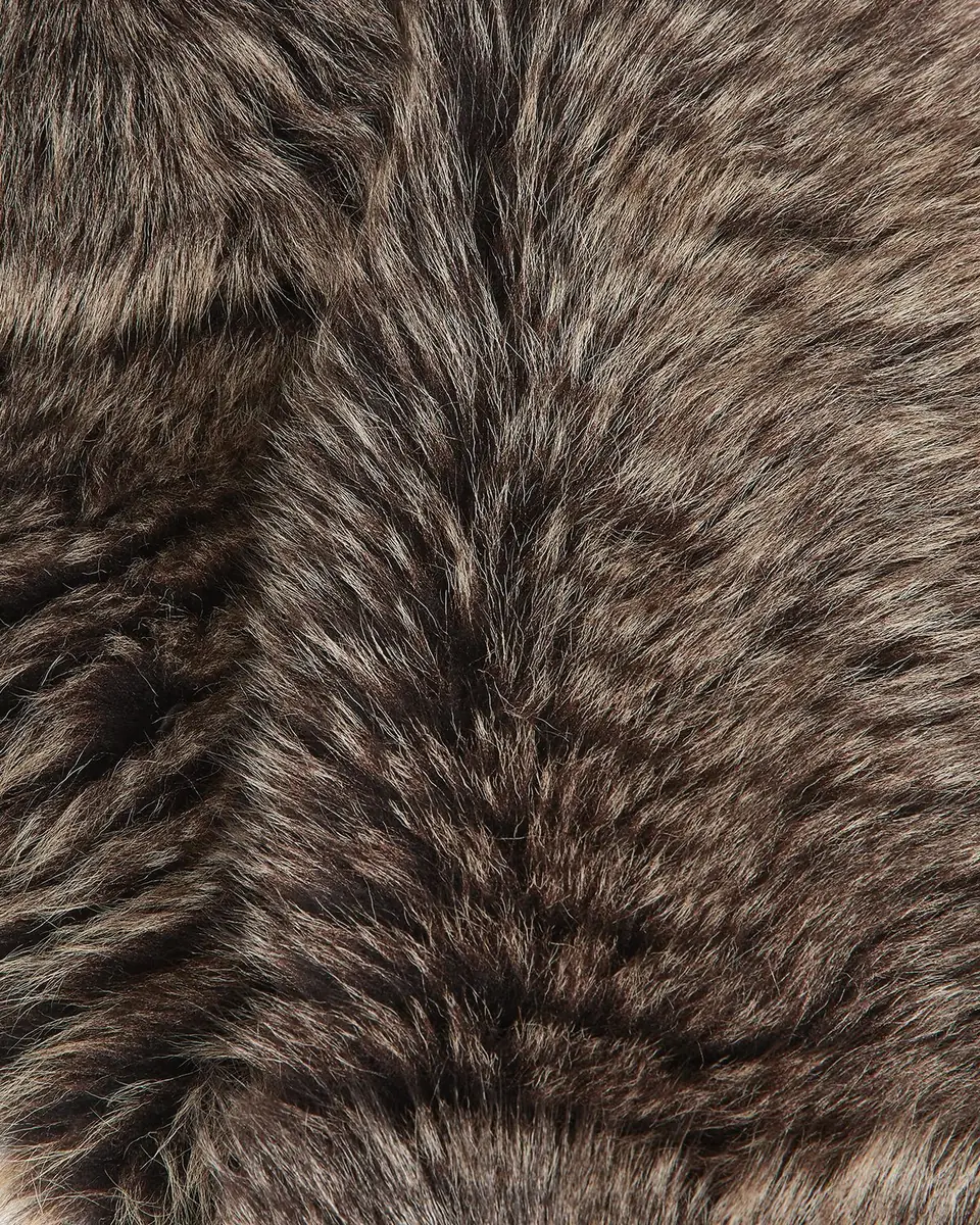 Saint Laurent Lamb Fur & Cashmere Scarf | Thumbnail 4