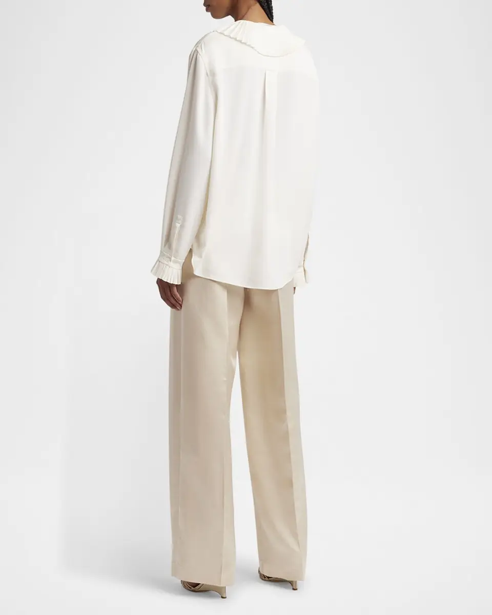 Philosophy di Lorenzo Serafini Pleated Ruffle Collared Blouse | Thumbnail 3